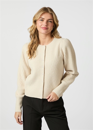 Puli knit cardigan Ivory Neo Noir 